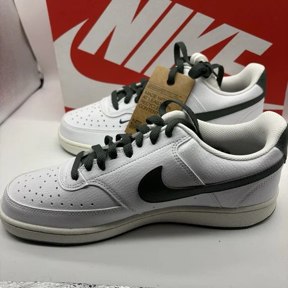 Nike Court Vision Lo NN White/Green Sail Low-Top Shoes FV9952-101 Womens Size 10 - Picture 2 of 9